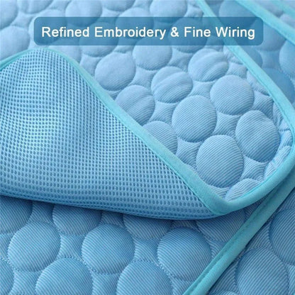 Dog Mat Cooling Summer Pad Mat For Dogs Cat Blanket Sofa Breathable Pet Dog Bed Summer Washable For Small Medium Large Dogs Car