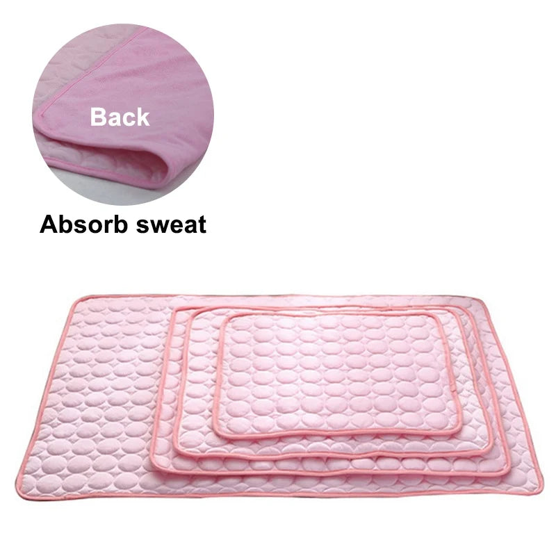 Dog Mat Cooling Summer Pad Mat For Dogs Cat Blanket Sofa Breathable Pet Dog Bed Summer Washable For Small Medium Large Dogs Car
